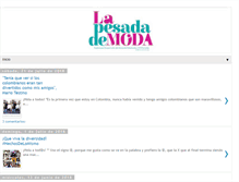 Tablet Screenshot of lapesadademoda.com